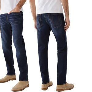 true religion geno relaxed‎ slim dark wash jeans
